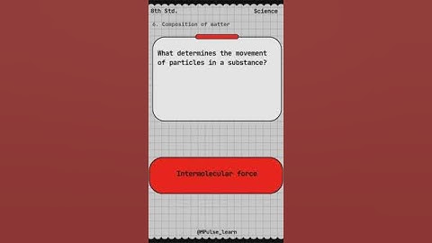 Chapter 6 : MH - Std. 8 - Science #Class8