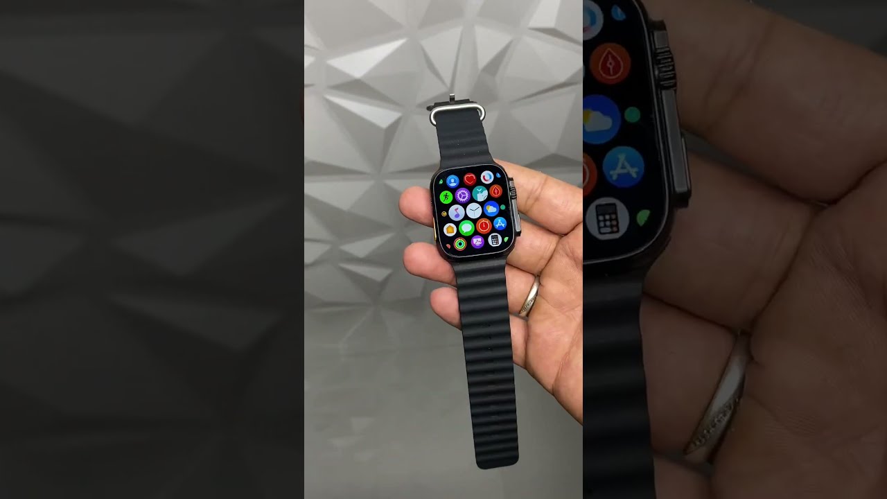 T800 Ultra Smartwatch Unboxing Review Watch Wireless Charging Apple Logo 