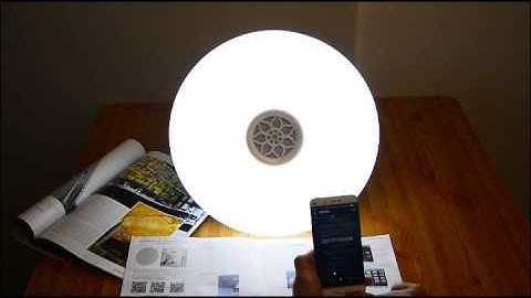 Bluetooth speaker LED ceiling light   small