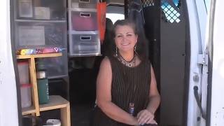 Van Tour Solo Woman Living in a Cargo Van on Disability