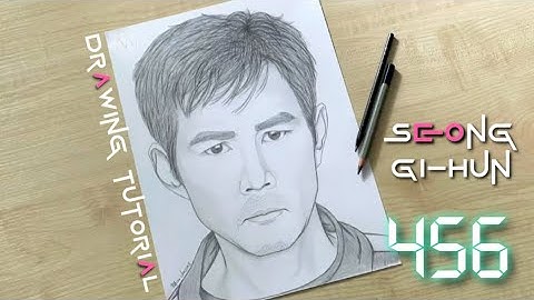 How to draw Squid Game players / How to draw 456 player / Seong Gi-hun