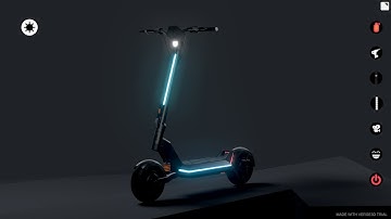 Apollo Pro scooter project showcase - Verge3d/Three.js