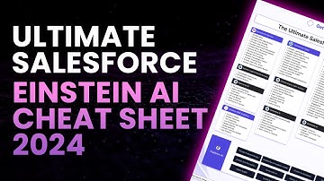 Ultimate Salesforce Einstein AI Cheat Sheet 2024 | GetGenerative.AI