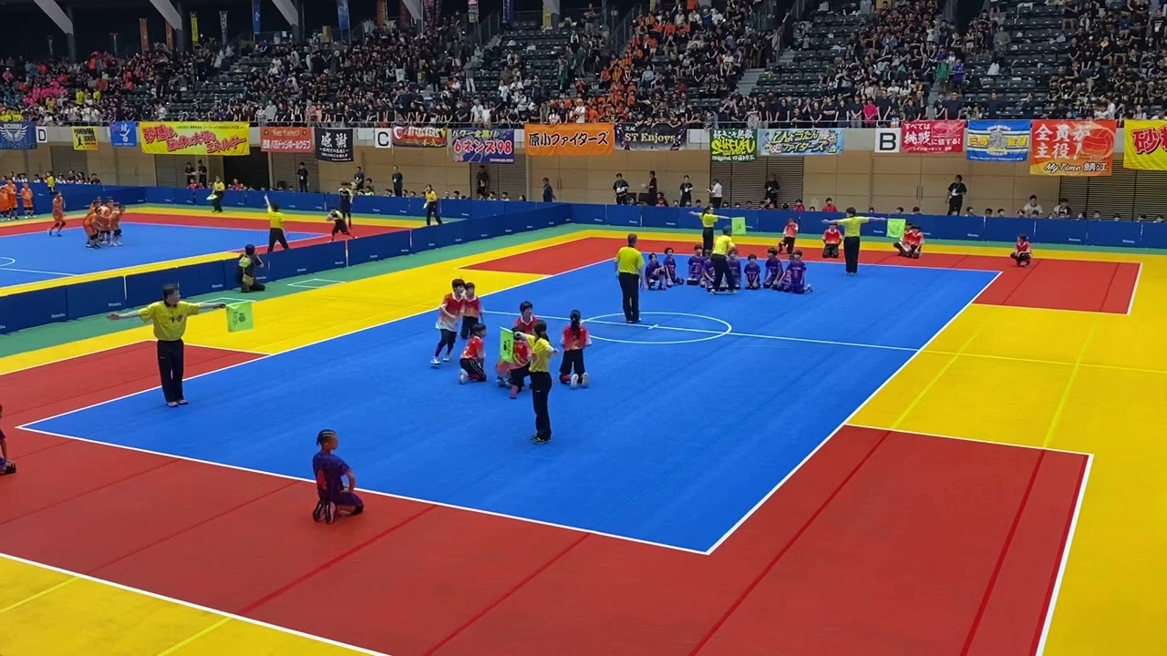 夏のドッジボール全国大会　トーナメント１回戦　神奈川県代表土竜島対岐阜県代表６ネンズ９８【令和７年８月１７日】