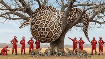 Heroic Rescue: Mother Leopard Freed from a Giant Python’s Grip