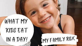 What my kids eat in a day (Summer Break)