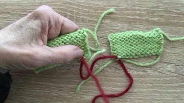 Reverse Stockinette Seam