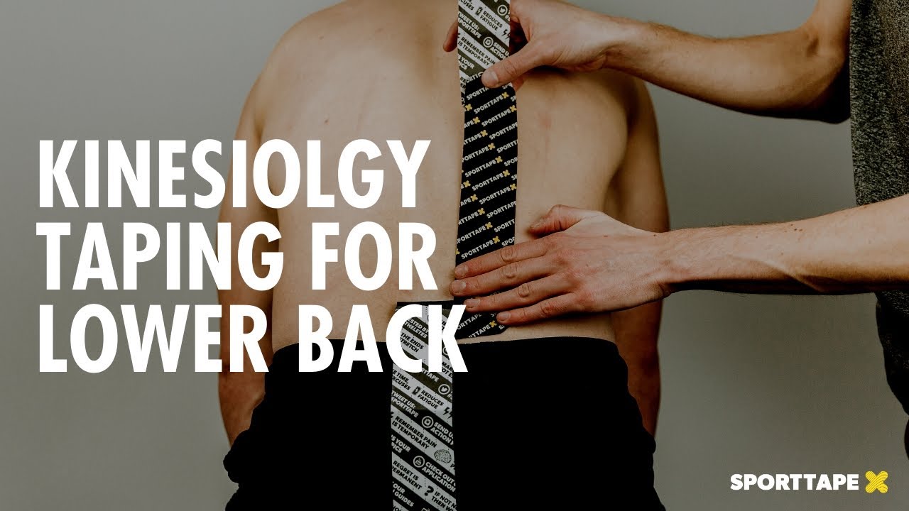 Kinesiology Taping for Lower Back, Lumbar Spine - How To K Tape The Lower  Back - YouTube