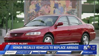 Honda recalls 1.6 million vehicles over Takata airbags