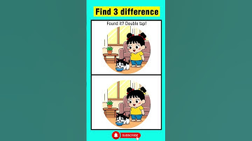 Can you find 3 difference? #shorts #finddifferences #spotthedifference #iqtest #braintest #justguess