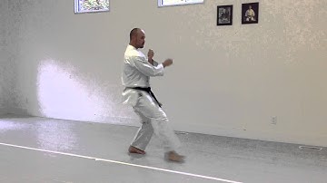 Inside Block back stance, Reverse Punch front stance | IKD Testing Syllabus videos | Shotokan 2013