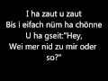 Züri West - I schänke dr mis Härz LYRICS