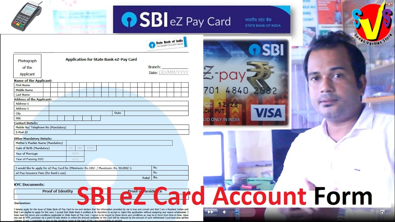 Sbi Ez Pay Card Account Form sbi Ez Pay Card Activation YouTube Sbi Ez Pay Card Account Form sbi Ez Pay Card Activation YouTube