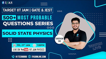 IIT JAM Physics Solid State Most Important Questions