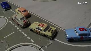 1950s Piston Cup Race - Disney cars stop motion