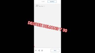 Day 3  ||  knowing new things || programming app || DEGREE DEMONS Y 30