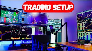 The Ultimate Trading Desk Setup - Curved Monitors & Gaming Chair