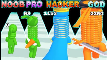 NOOB vs PRO vs HACKER vs GOD in Long Neck 🤩All levels & High Score