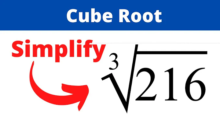 Simplify the Cube Root of 216 using a Factor Tree