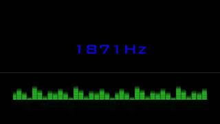 ⒽⓏ| 1871Hz Pure Tone Frequency| NO Music , For Meditation, Testing. Black Screen