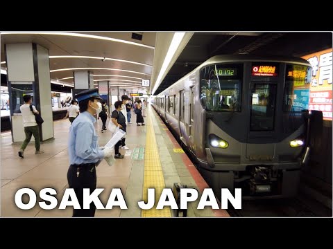 Osaka, JR Tennoji Station - Bay Platform is Rare in JR [4K, 60p] POV