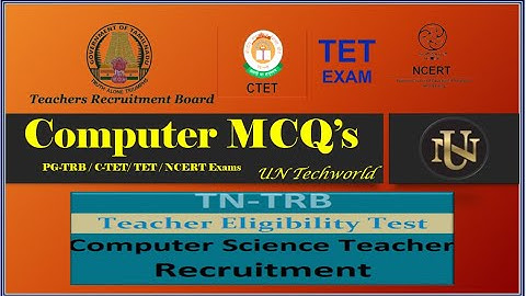 PG TRB Computer Instructor: Important MCQs