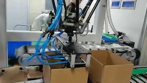 pick and place robot, automatic case packing, robotic packaging