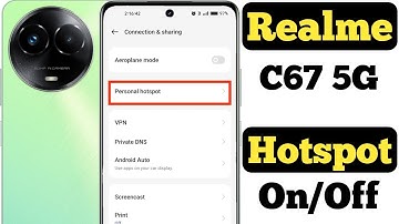 How to enable hotspot on Realme C67 5G || Realme C67 5G me hotspot kaise enable kare ||