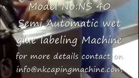 semi automatic wet glue labeling machine