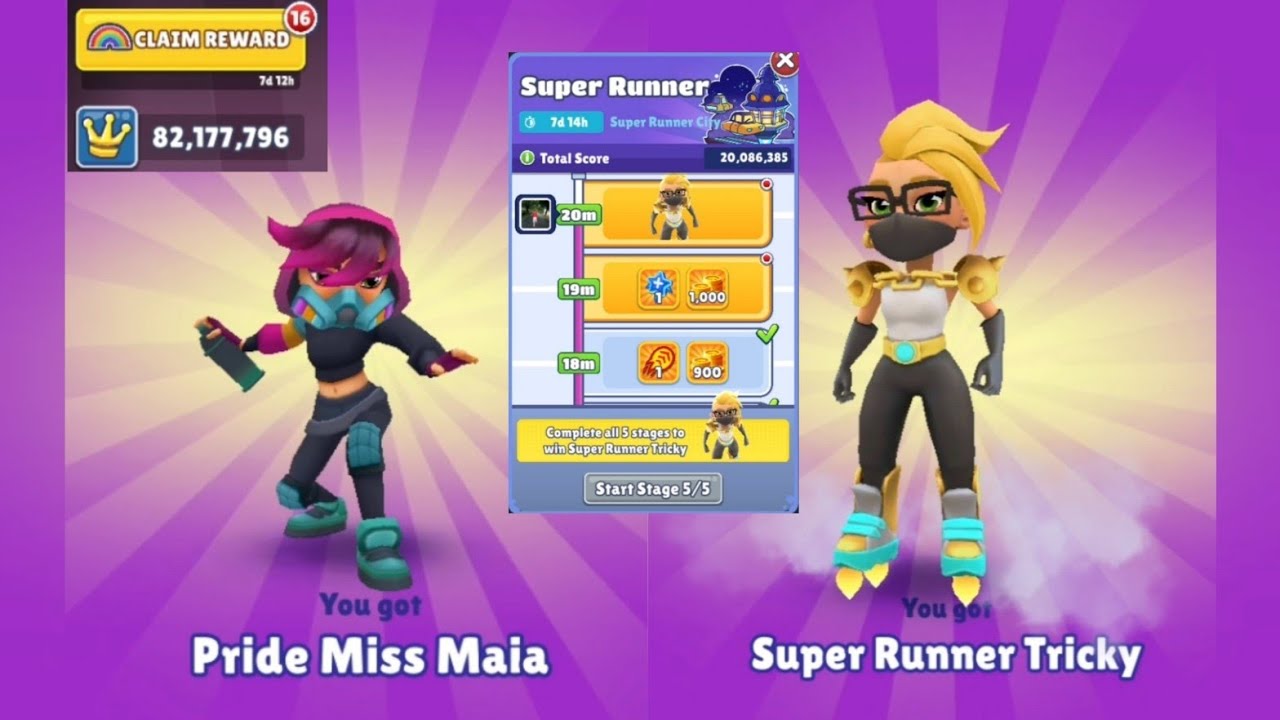 Subway Surfers on X: #CharacterSpotlight ft. Super Runner Tricky 🏃‍♀️💎  Power: SUPER BOOT-STERS — These signature boots allow her to outrun the  competition and jump her way to the most powerful of