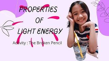 Refraction : The Broken Pencil Activity