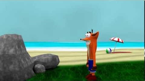 Crash Bandicoot animation in Blender