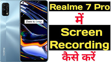 How to record screen in realme 7 pro with audio || Realme 7 pro me screen recording kaise kare ||