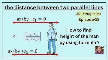 distance between parallel lines | Solving problems of parallel lines to find distance between them