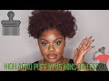 High Afro-Puff For Medium Length 4C Natural Hair 45 mins or Less!