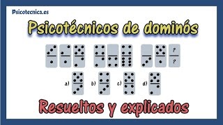 Test psicotécnicos de dominós resueltos y explicados