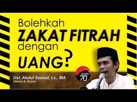 Hukum Zakat Fitrah dengan Uang |  Ustadz Abdul Somad