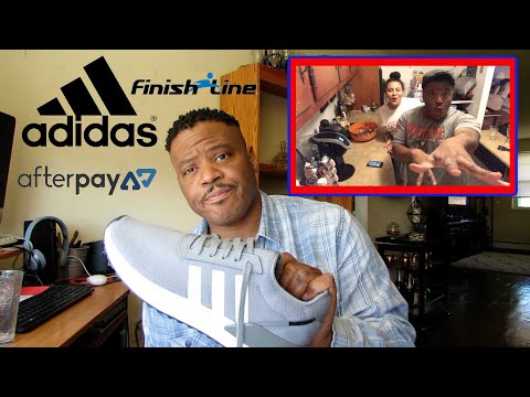 Using Afterpay on Finishline to buy Adidas.