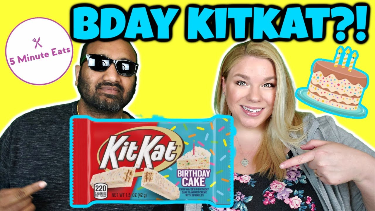 Kit Kat Wafer Candy Bar Birthday Cake Creme with Sprinkles