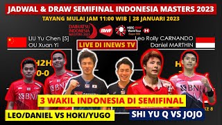 Jadwal Semifinal Indonesia Master 2023 Hari ini: Leo/Daniel vs Takuro/Yugo | Jadwal & Draw SF Day5