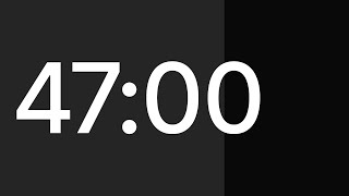 ⏱ 47 Minute Timer with Alarm | Temporizador 47 minutos | Cronômetro 47 minutos | 47분 타이머 | 47分タイマー