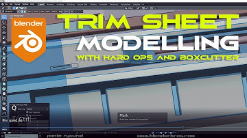 SciFi TRIM sheet modelling in Blender 2.9 with Hard OPS and Boxcutter