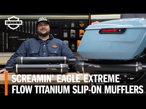 Harley-Davidson Screamin&#039; Eagle Extreme Flow Titanium Slip-On Mufflers Overview