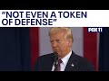 Trump comments on LA fires during speech