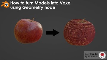 How to turn Models into Voxel using Geometry Nodes