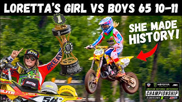 The 1st EVER Girl Racer to Win Loretta’s in an ALL BOYS CLASS!! Raycin Kyler Championship Race