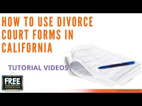 HOW TO USE COURT FORMS TO GET DIVORCED IN CALIF. | VIDEO #5 (2021)