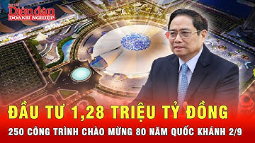 Khánh thành, khởi công 250 công trình trị giá 1,28 triệu tỉ đồng chào mừng 80 năm Quốc khánh
