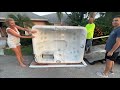 How to easily move a hot tub without lifting it. Make your own sled 🛷