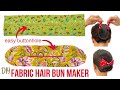 How to Make a DIY Hair Bun Maker and Holder with Centre Buttonhole- Moño